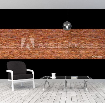 Picture of Grunge brick wall old brickwork panoramic view